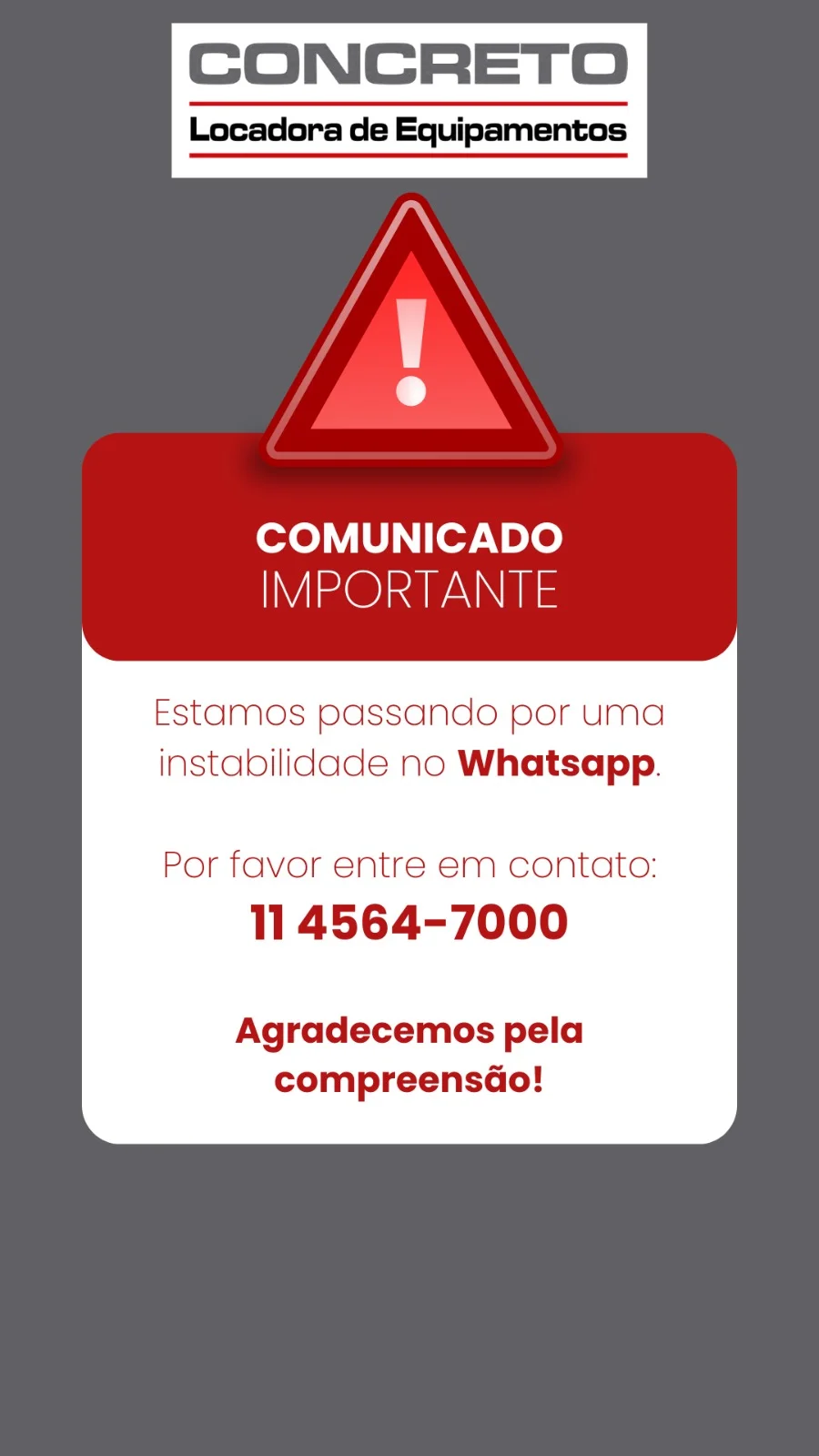 Comunicado Importante